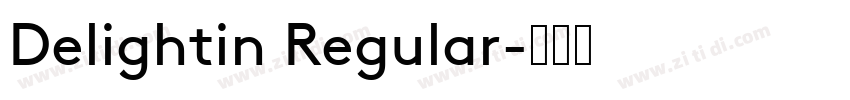 Delightin Regular字体转换